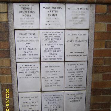 018 Memorial wall