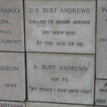ANDREWS G.S., BURT -1937 :: BURT ANDREWS A.