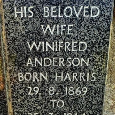 ANDERSON Winifred nee HARRIS 1869-1944