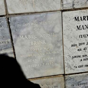BRINK Mabel Annie 1914-1993