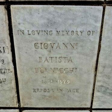 BERNICCHI Giovanni Batista 1889-1979