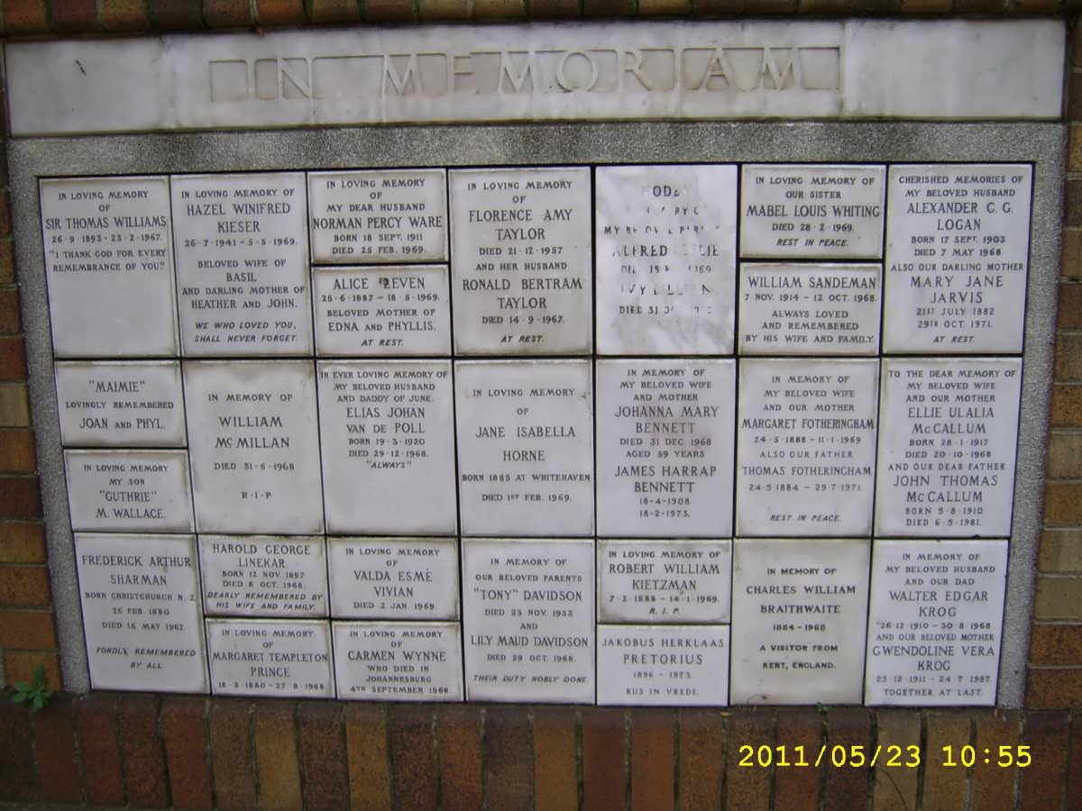 014 Memorial wall