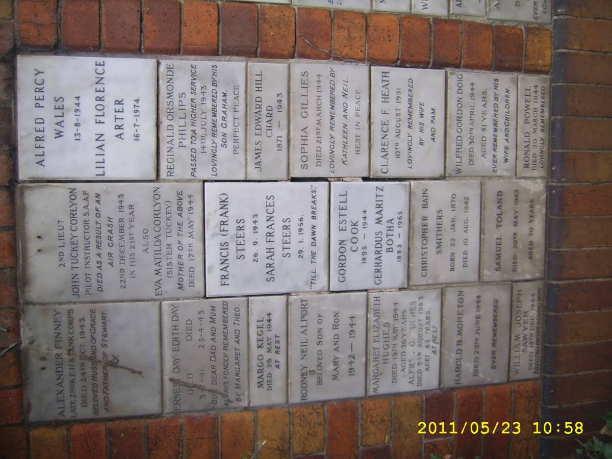 023 Memorial wall