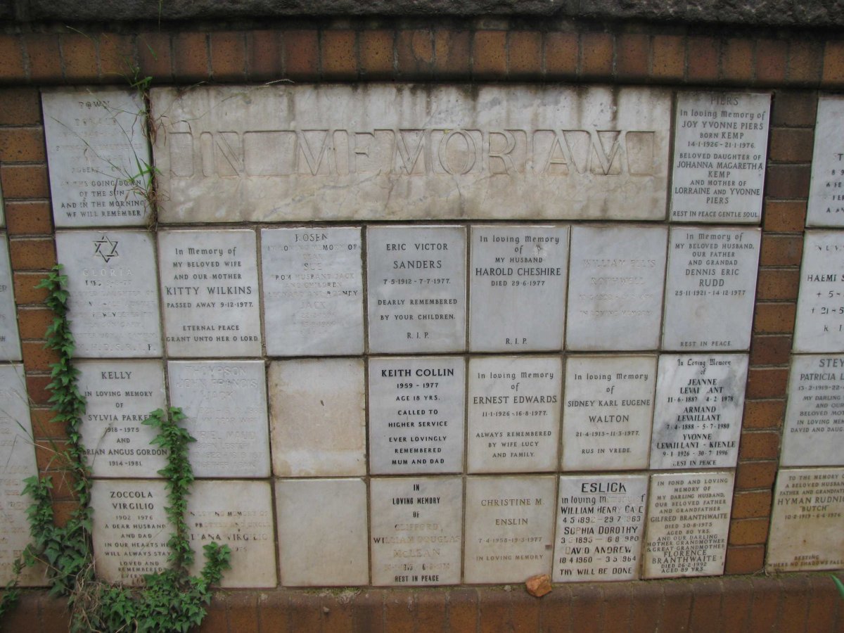 110 Memorial wall 