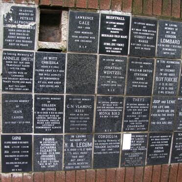 2. Memorial Wall - group photographs