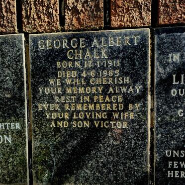 CHALK George Albert 1911-1985