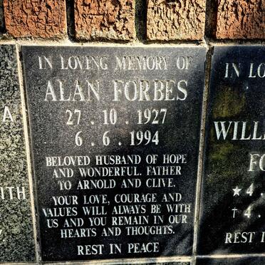 FORBES Alan 1927-1994