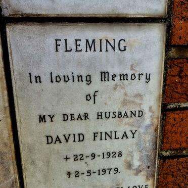 FLEMING David Finlay 1928-1979