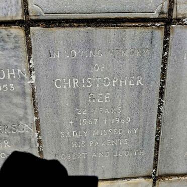 GEE Christopher 1967-1989