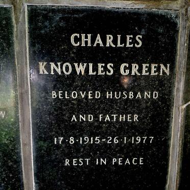 GREEN Charles Knowles 1915-1977