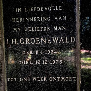 GROENEWALD J.H. 1924-1975