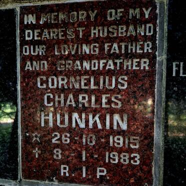 HUNKIN Cornelius Charles 1915-1983