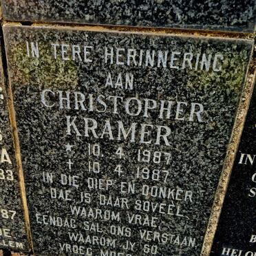 KRAMER Christopher 1987-1987
