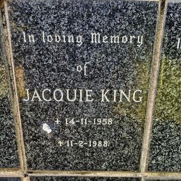 KING Jacquie 1958-1988