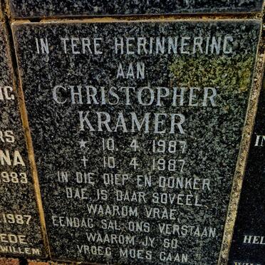 KRAMER Christopher 1987-1987