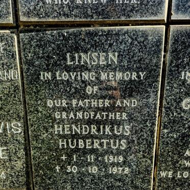 LINSEN Hendrikus Hubertus 1919-1972