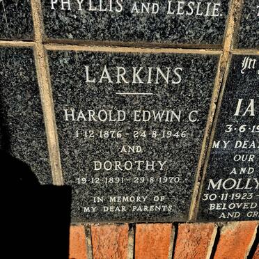 LARKINS Harold Edwin C. 1876-1946 & Dorothy 1891-1970