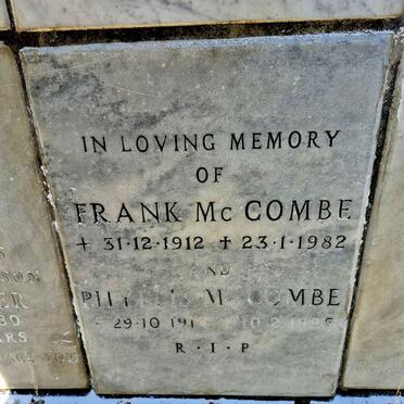 MCCOMBE Frank 1912-1982 & Phyllis 1914-1995