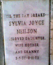 NEILSON Sylvia Joyce 1927-1975