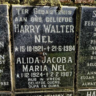 NEL Harry Walter 1921-1984 & Alida Jacoba Maria 1924-1987
