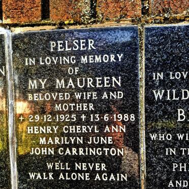 PELSER Maureen 1925-1988