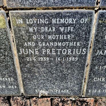PRETORIUS June 1939-1989