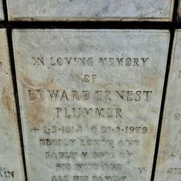 PLUMMER Edward Ernest 1914-1979