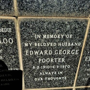 POORTER Edward George 1910-1970