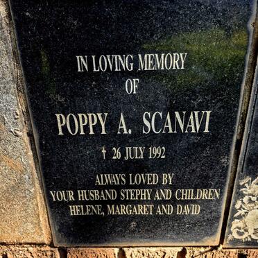 SCANAVI Poppy A. -1992