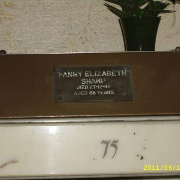 SHARP Fanny Elizabeth -1942