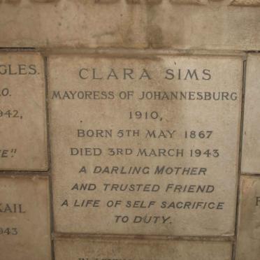 SIMS Clara 1867-1943