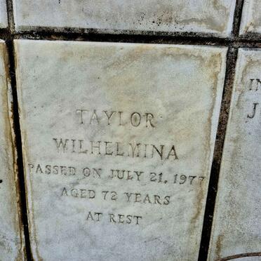 TAYLOR Wilhelmina -1977