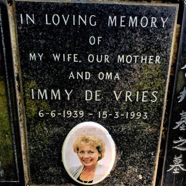 VRIES Immy, de 1939-1993