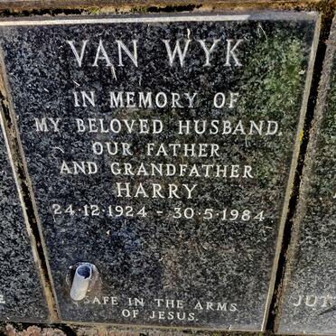 WYK Harry, van 1924-1984