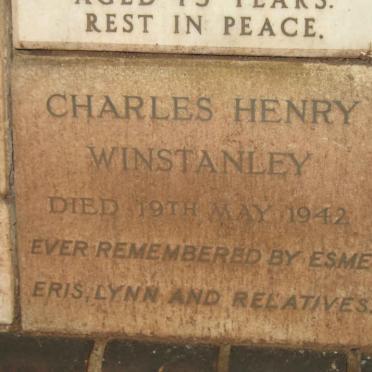 WINSTANLEY Charles Henry -1942