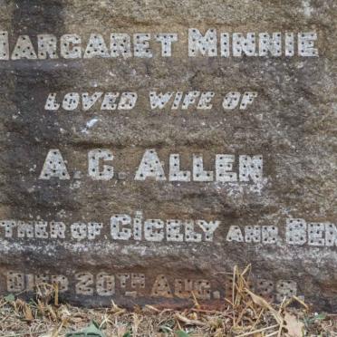 ALLEN Margaret Minnie -1929