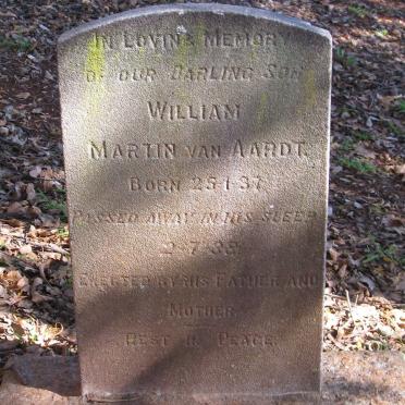 AARDT William Martin, van 1937-1938