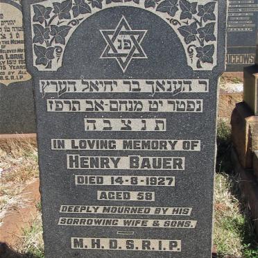 BAUER Henry -1927