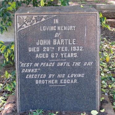 BARTLE John -1932