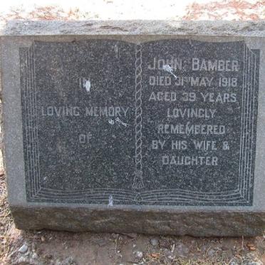 BAMBER John -1918