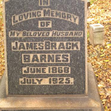 BARNES James Brack 1868-1925
