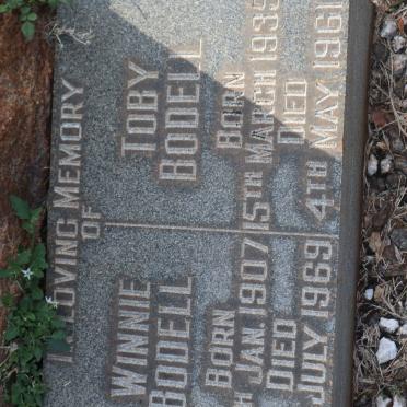 BODELL Winnie 1907-1969 :: BODELL Toby 1935-1961