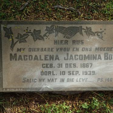 BOTHA Magdalena Jacomina 1867-1939