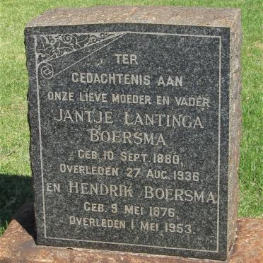 BOERSMA Hendrik 1876-1953 &amp; Jantje Lantinga 1880-1936