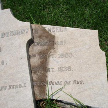 BOSHOFF Hendrik Christoffel 1854-1916 &amp; ? Engela ZWIGELAAR 1863-1938