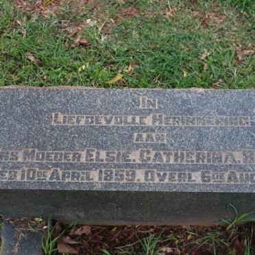 BOTMA Elsie Catherina 1859-1921