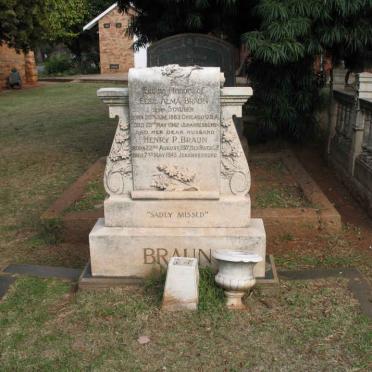 BRAUN Henry P. 1877-1945 &amp; Else Alma STAUBER 1883-1942
