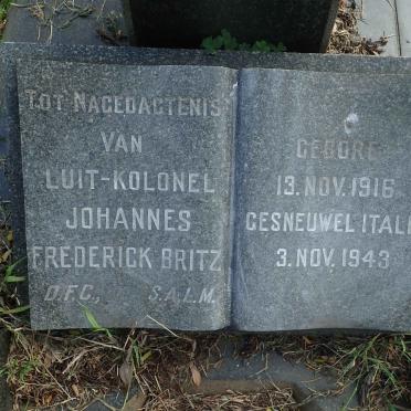 BRITZ Johannes Frederick 1916-1943