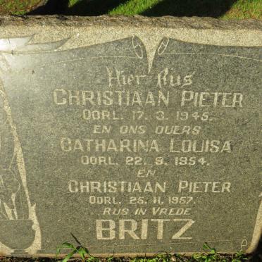 BRITZ Christiaan Pieter -1957 &amp; Catharina Louisa -1954 :: BRITZ Christiaan Pieter -1945