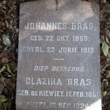 BRAS Johannes 1865-1919 &amp; Clazina DE KIEWIET 1861-1924